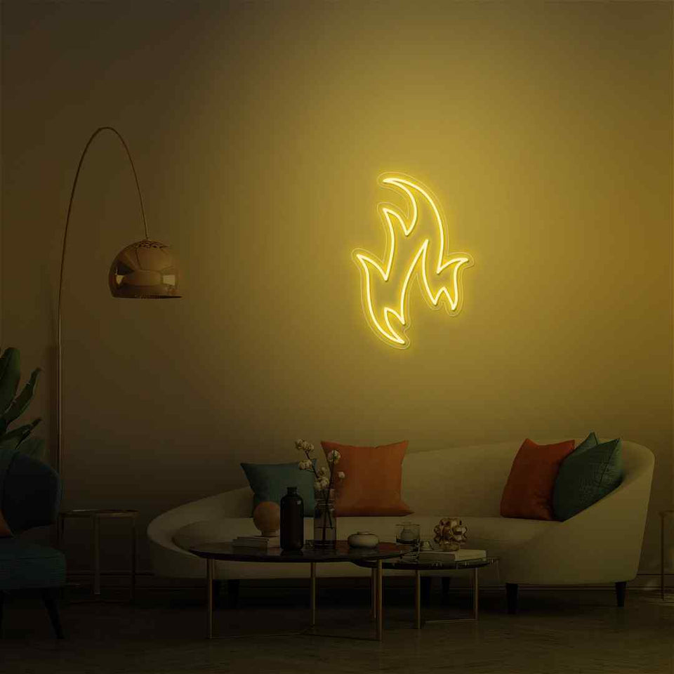 Fire neon sign