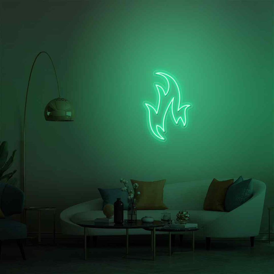 Fire neon sign