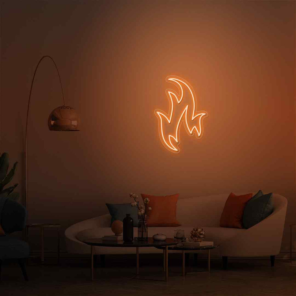 Fire neon sign
