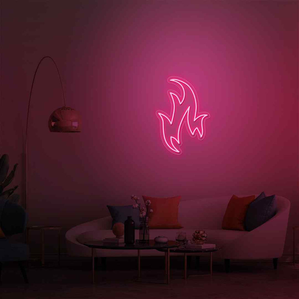 Fire neon sign