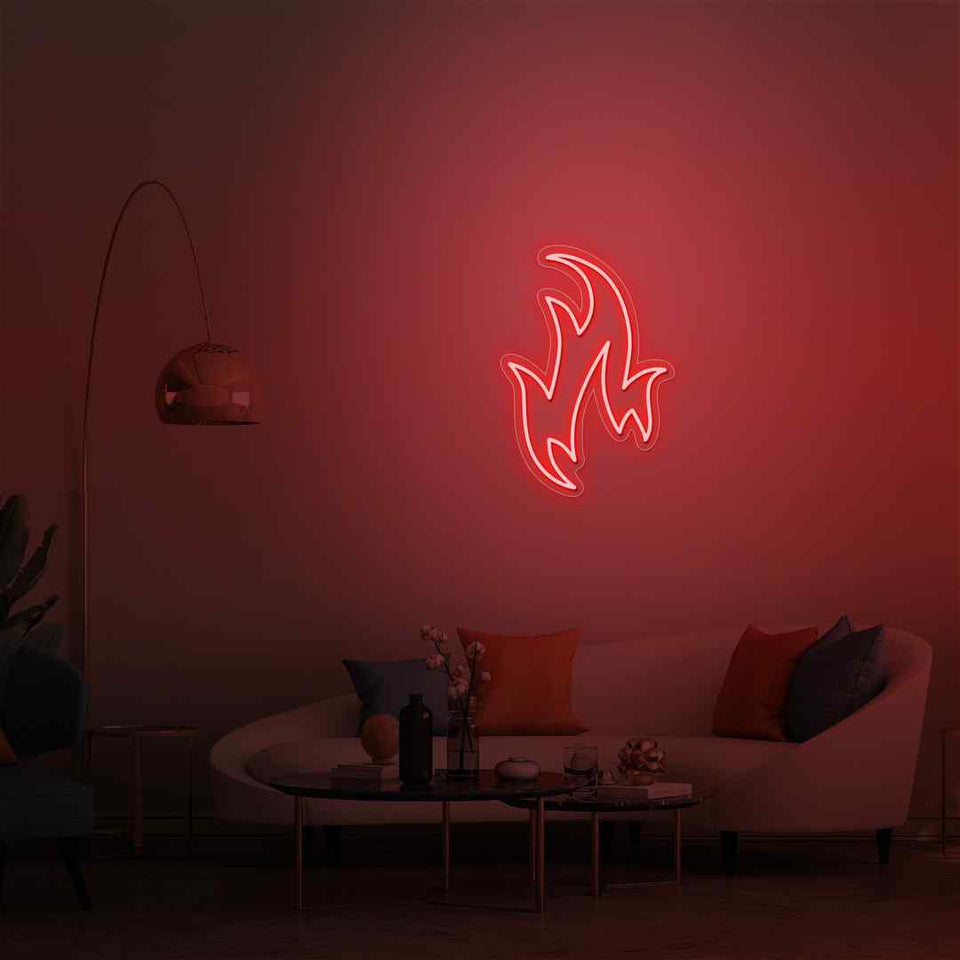 Fire neon sign