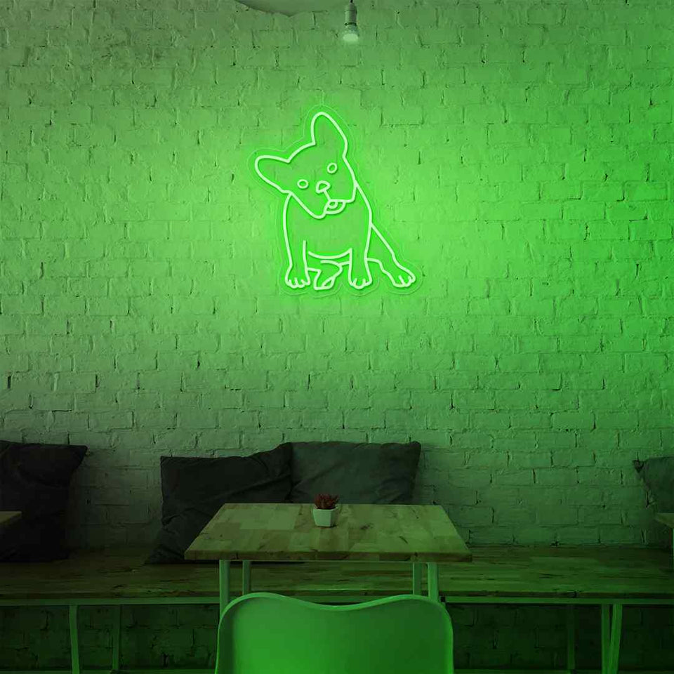 French bulldogs neon sign