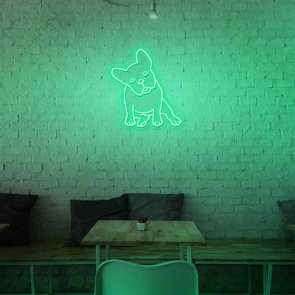 French bulldogs neon sign
