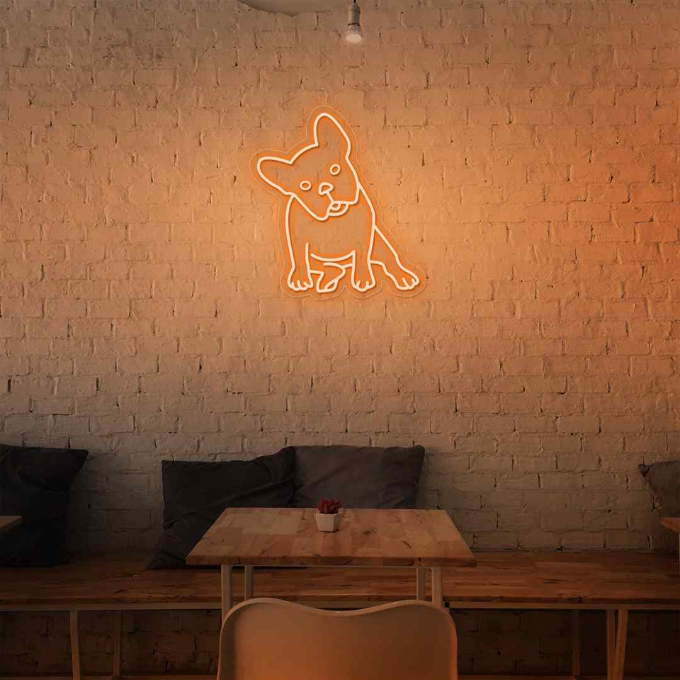 French bulldogs neon sign