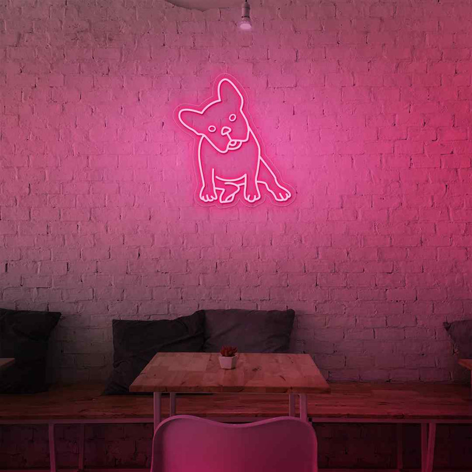 French bulldogs neon sign