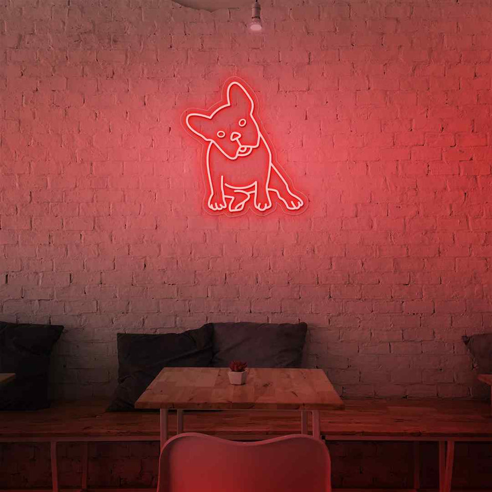 French bulldogs neon sign