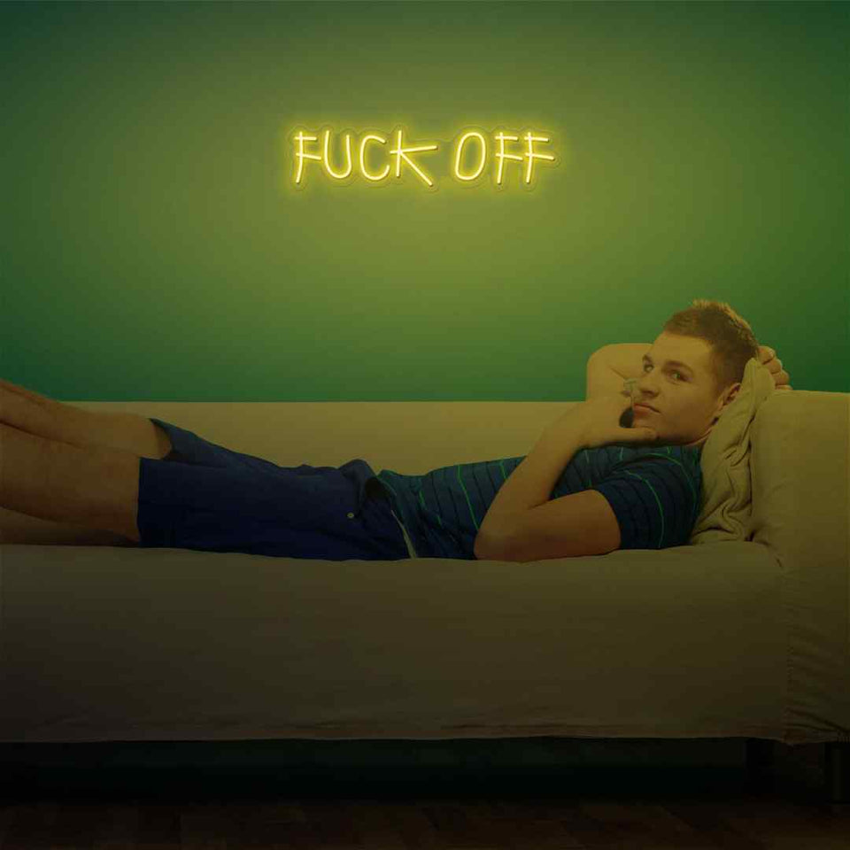 Fuck off neon sign