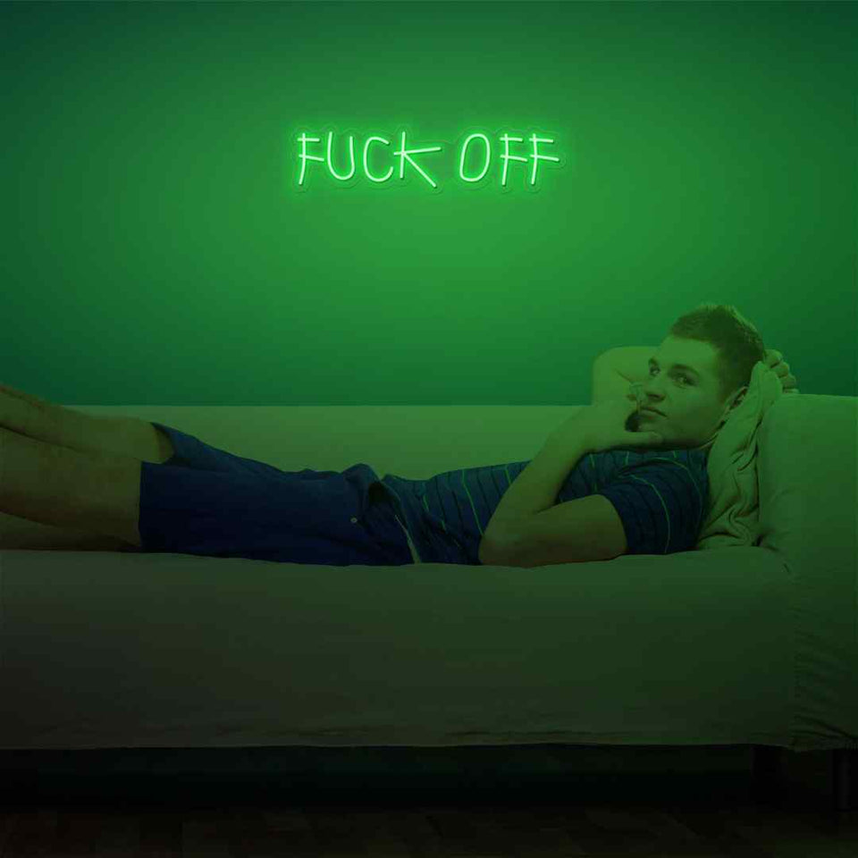 Fuck off neon sign