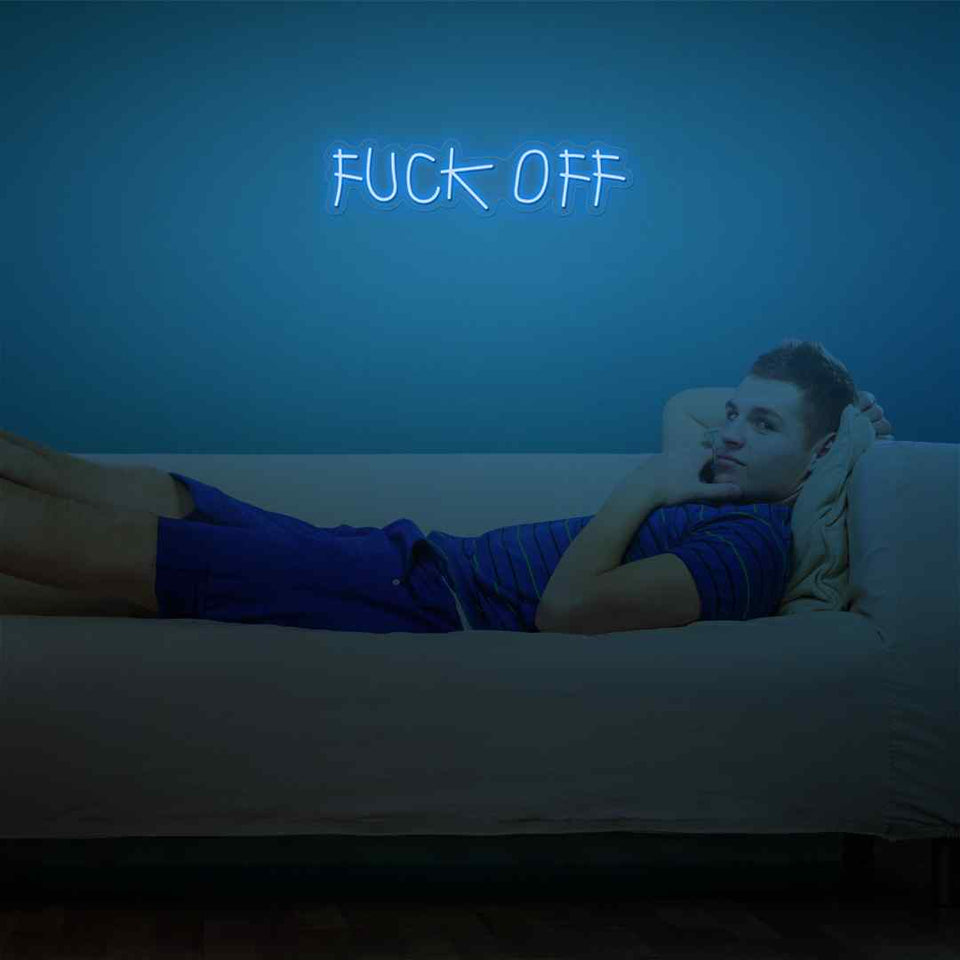 Fuck off neon sign