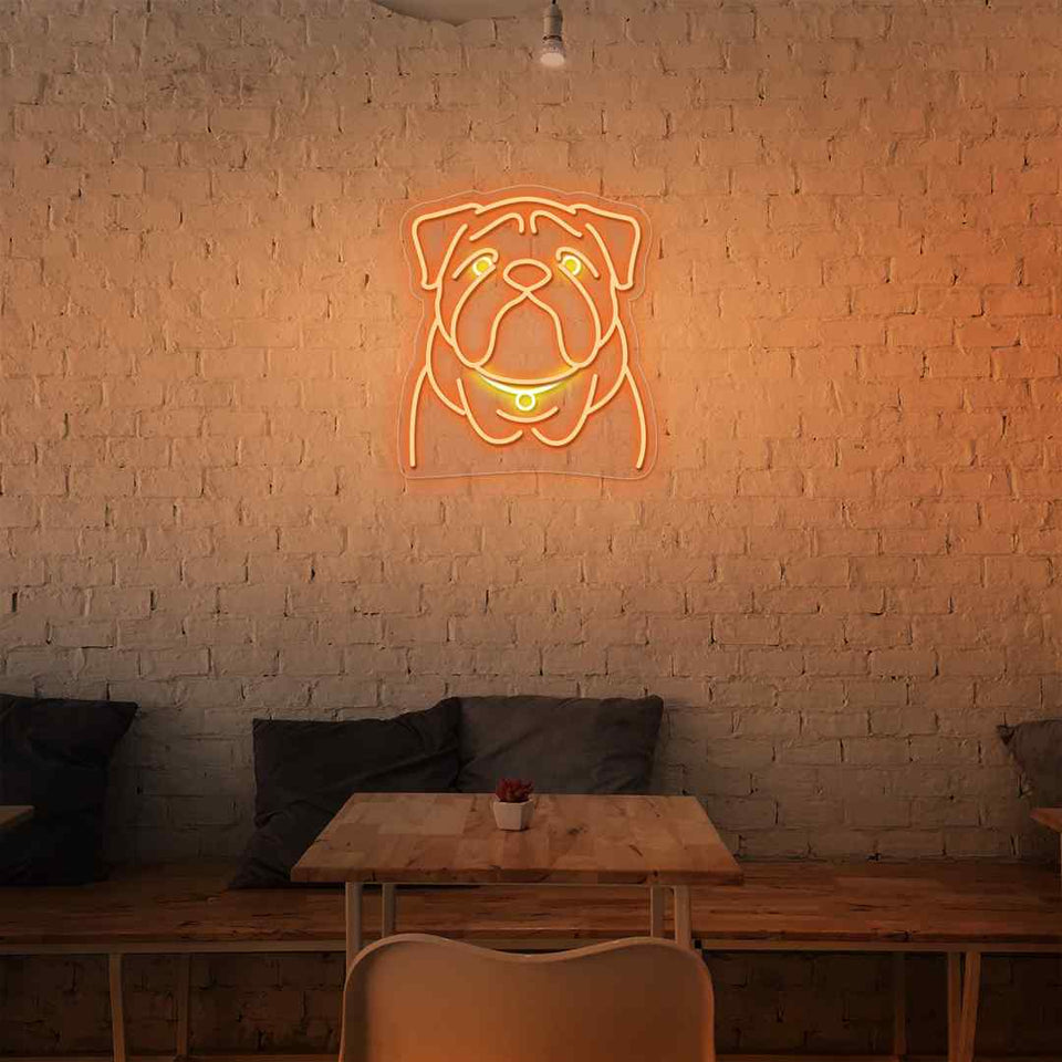 Georgia bulldogs neon sign