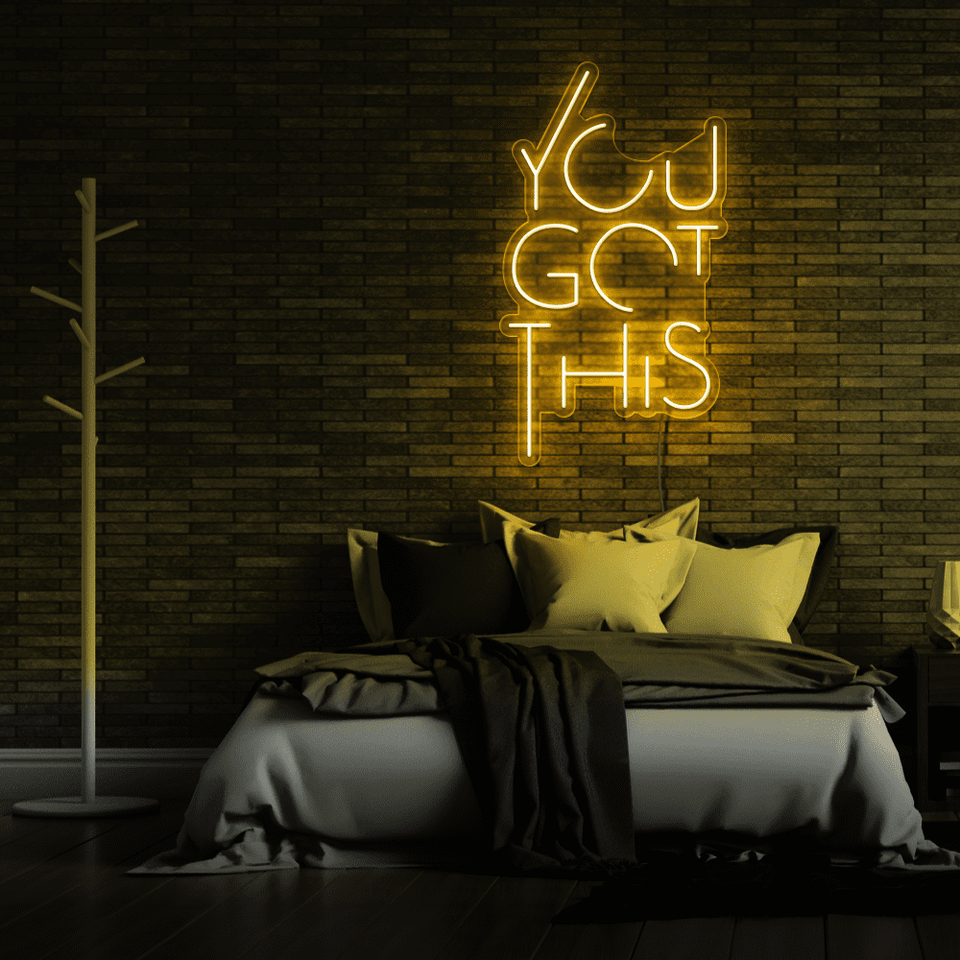 YOU GOT THIS WARM WHITE COLOR LED NEON SIGN
