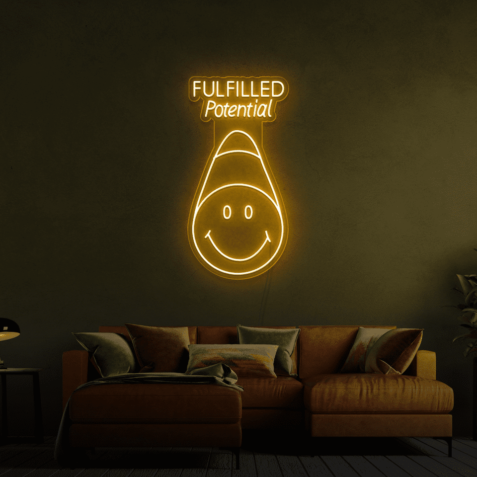 FULFILLED POTENTIAL WARM WHITE COLOR LED NEON SIGN