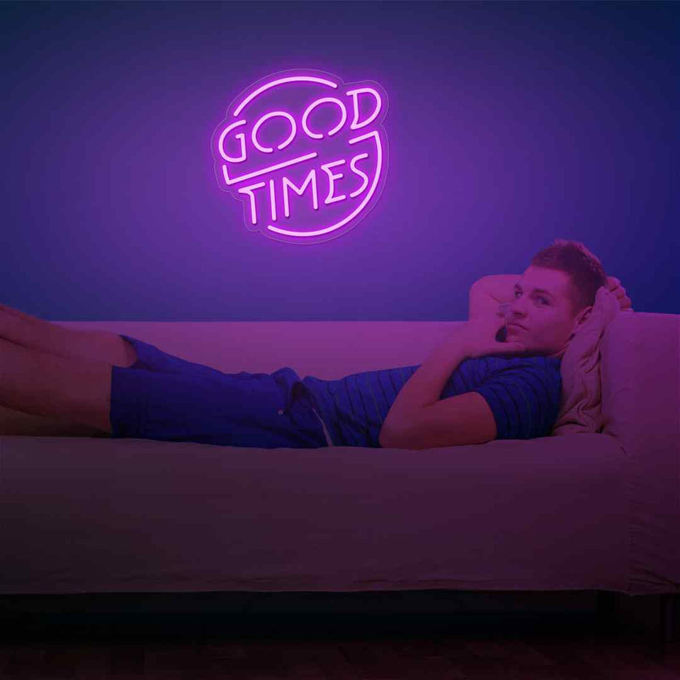 Good times neon sign