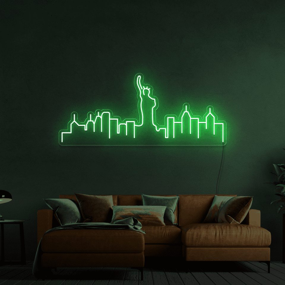 NEW YORK GREEN COLOR LED NEON SIGN