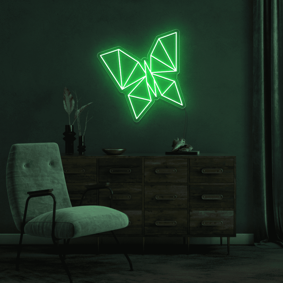 BUTTERFLY GREEN COLOR LED NEON SIGN