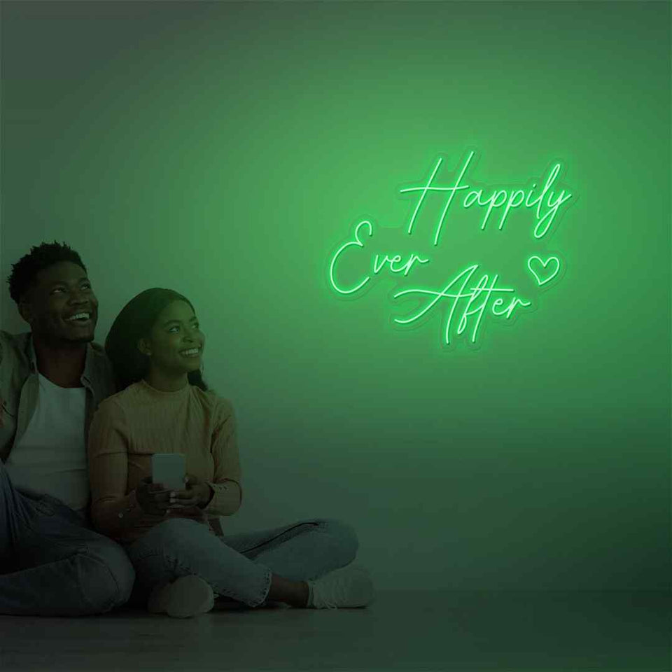 Happily ever after neon sign