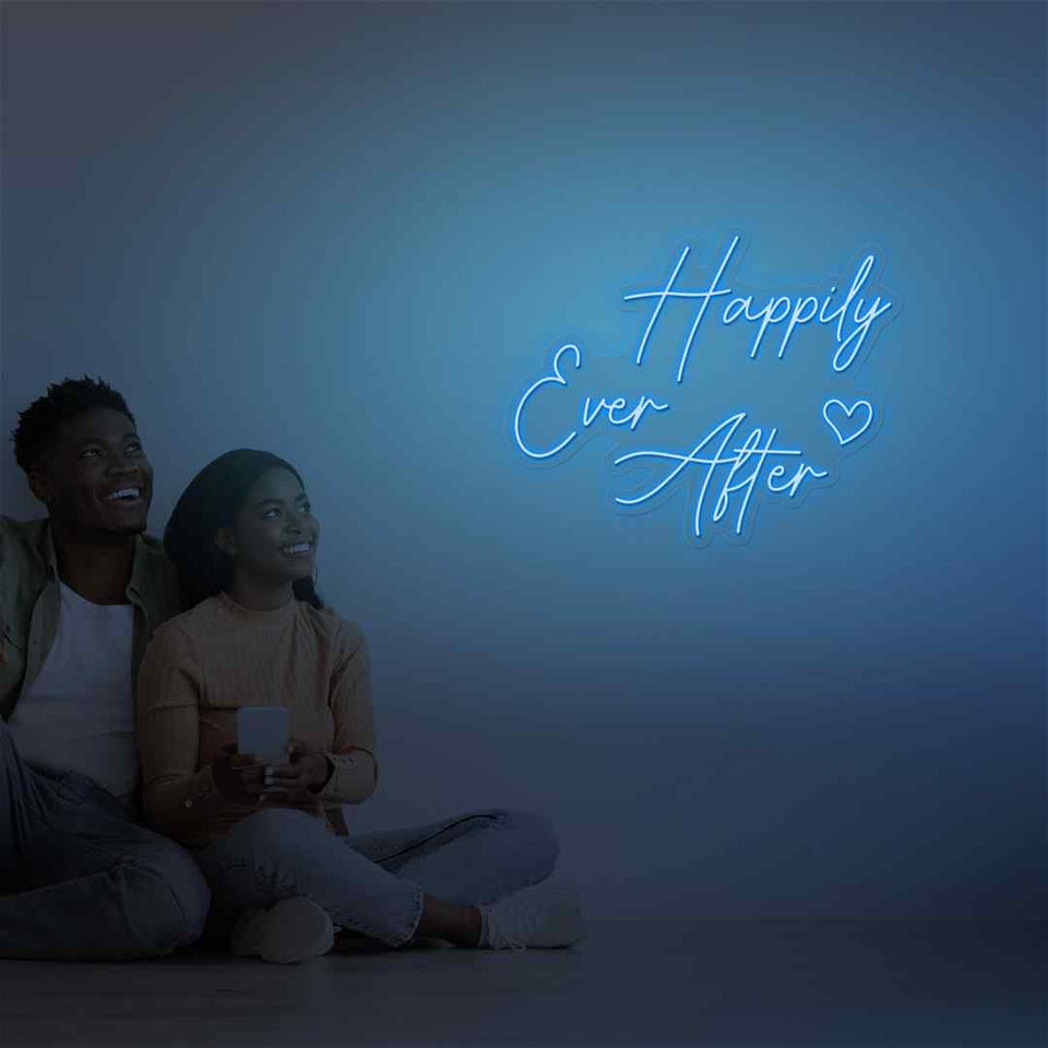 Happily ever after neon sign