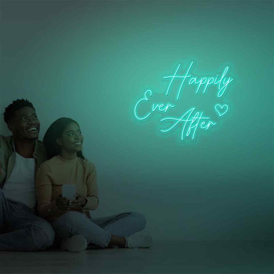 Happily ever after neon sign