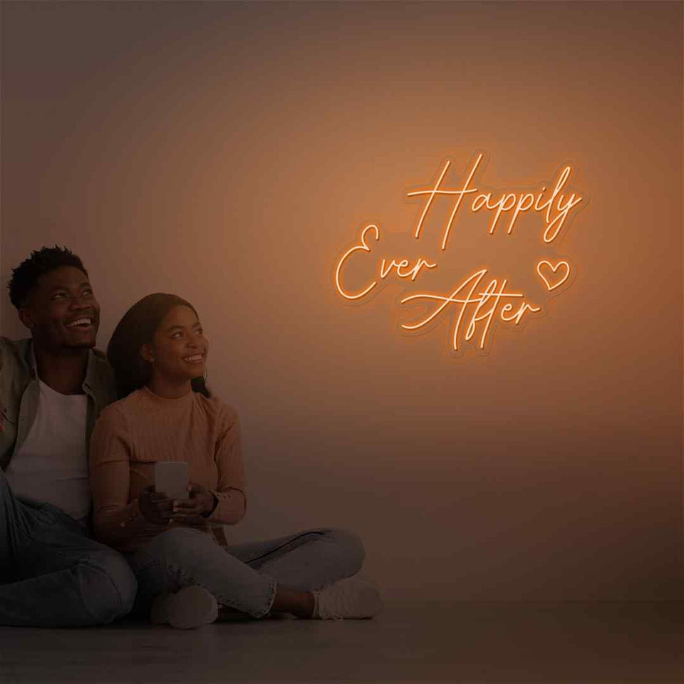 Happily ever after neon sign