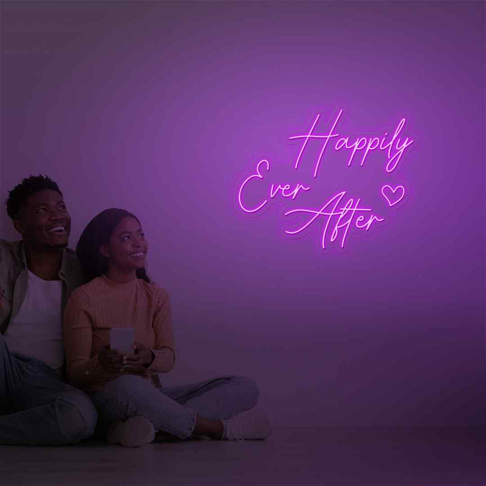 Happily ever after neon sign