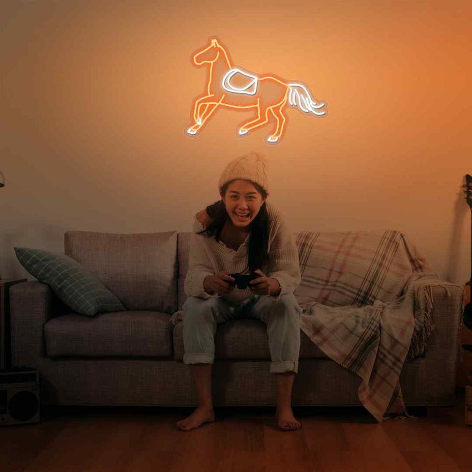 Horse neon sign