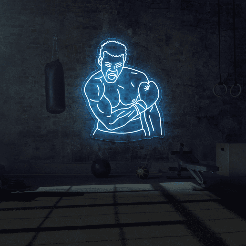 MUHAMMAD ALI BLUE COLOR LED NEON SIGN