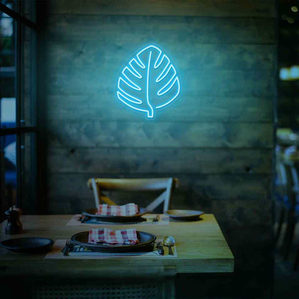 Leaf neon sign
