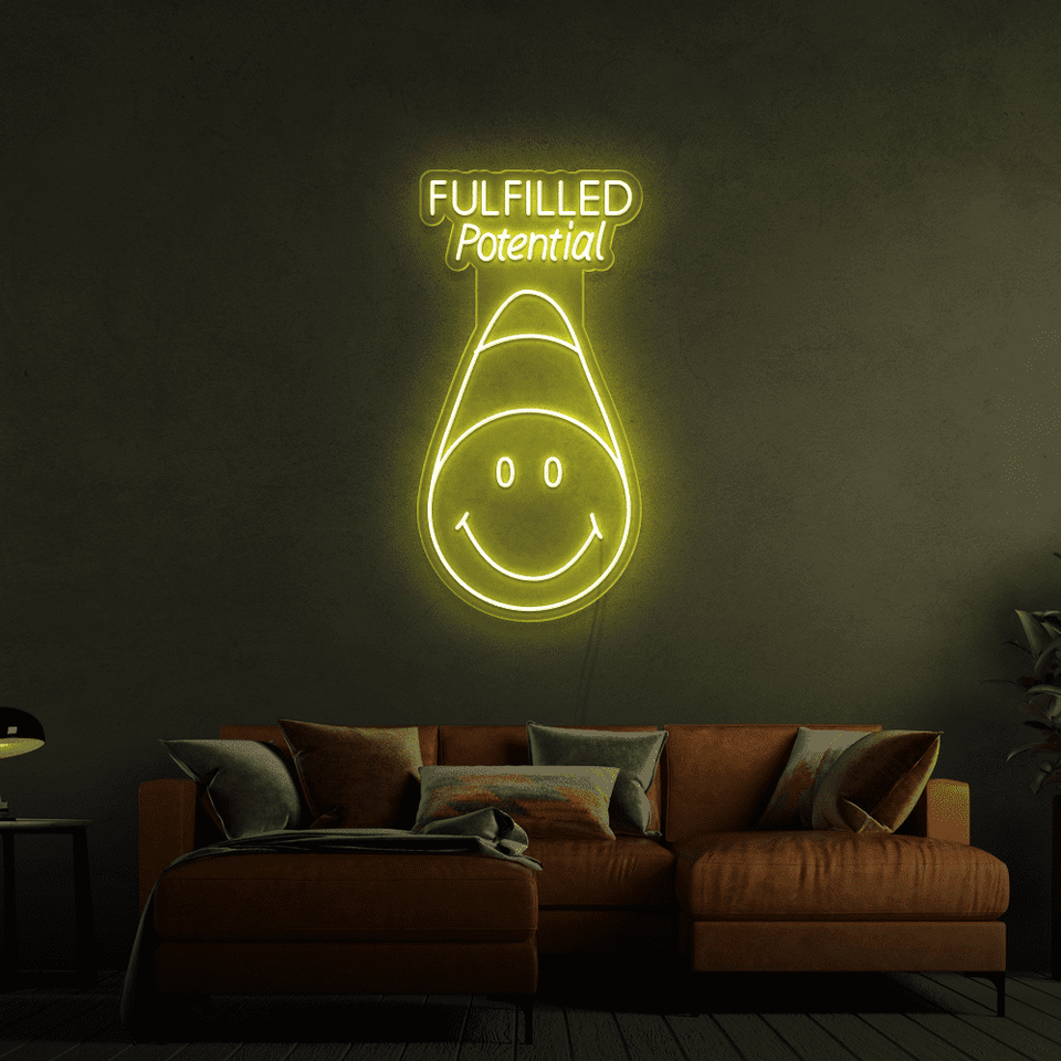 FULFILLED POTENTIAL PINK COLOR LED NEON SIGN