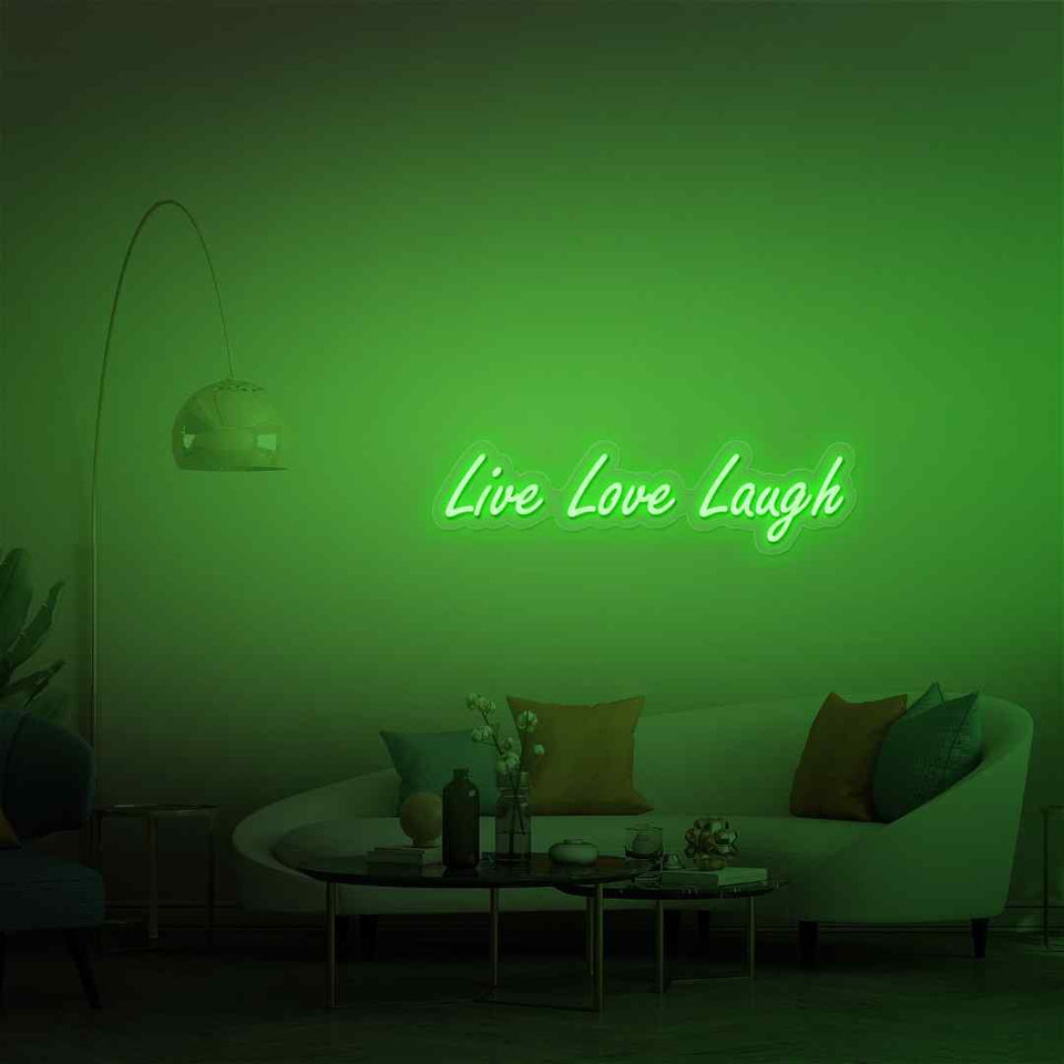 Live love laugh neon sign