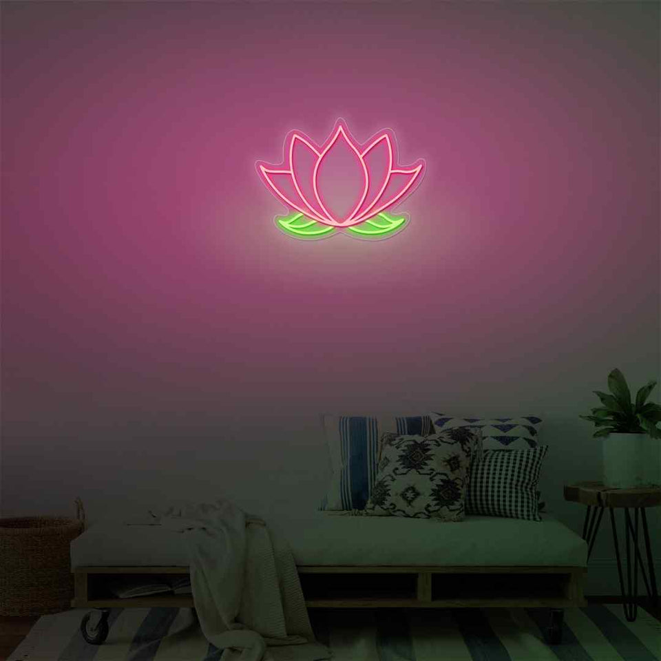 Lotus neon sign