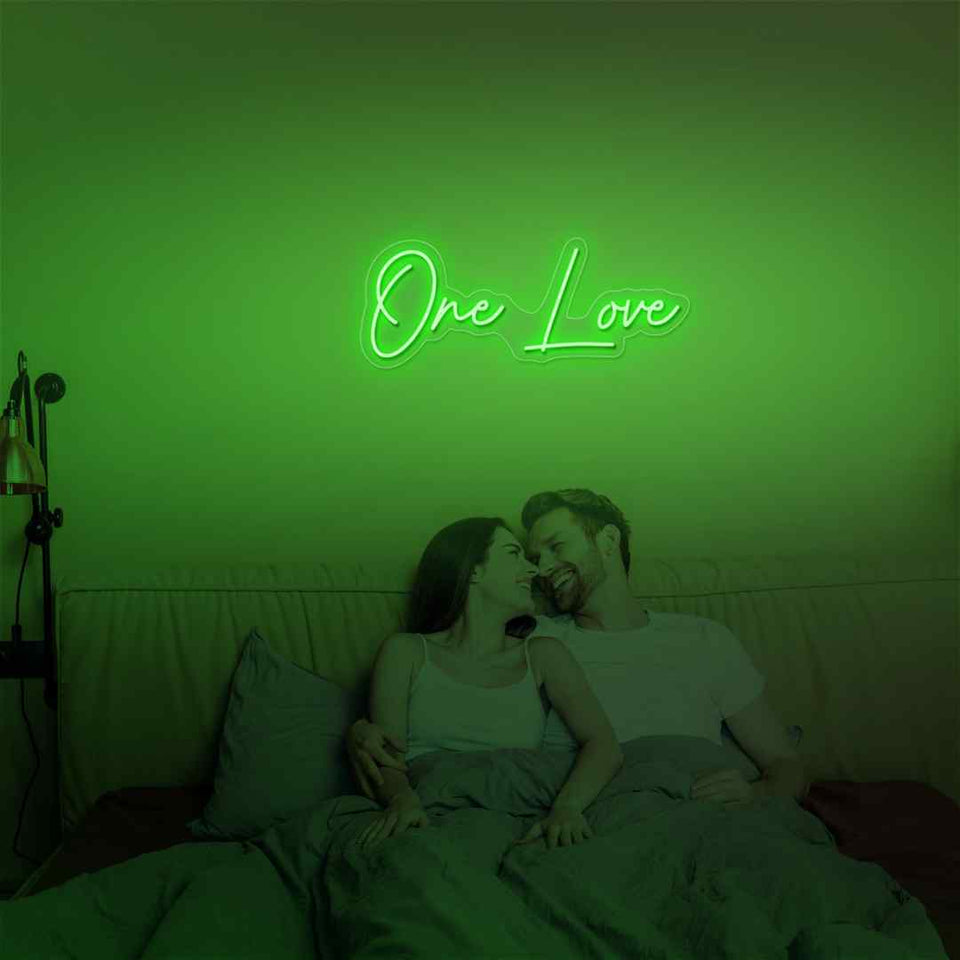 One love neon sign