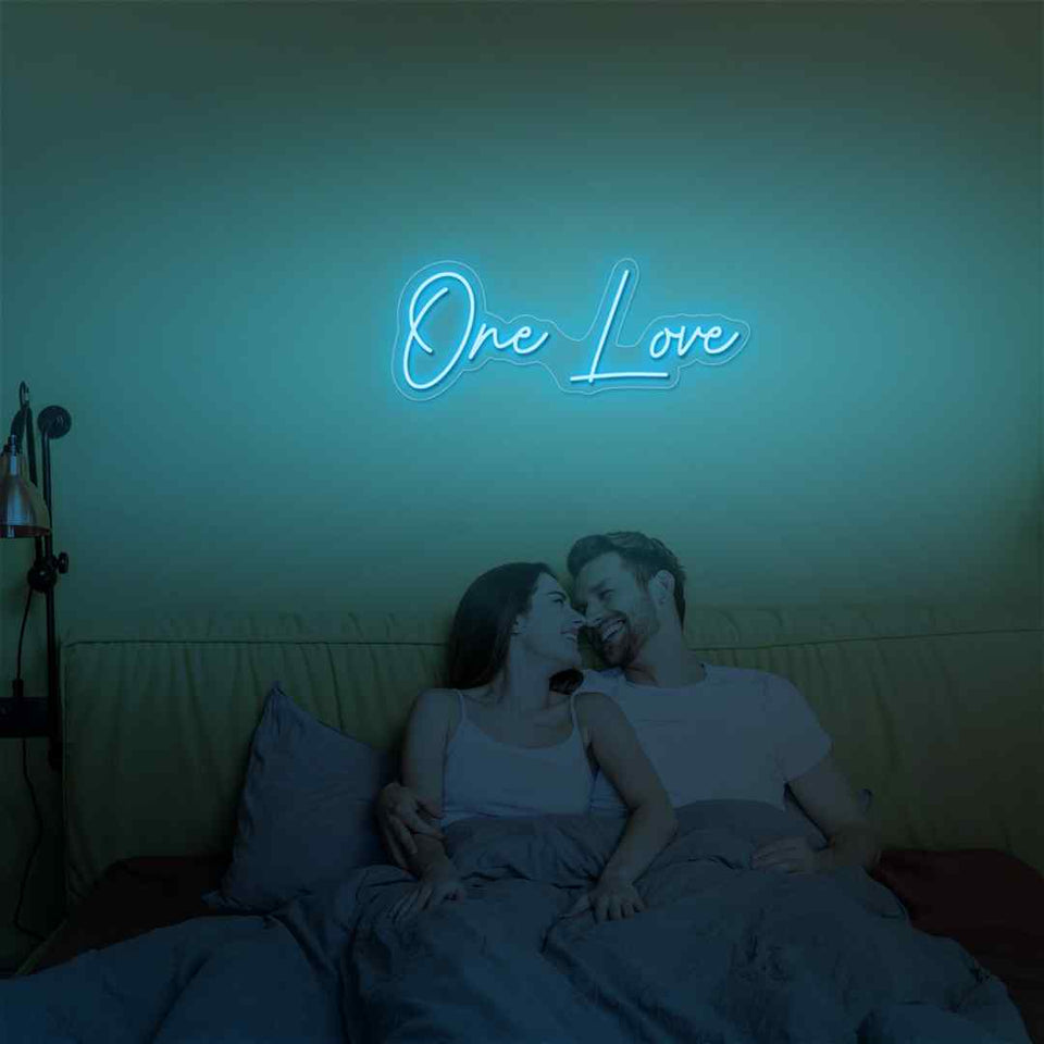 One love neon sign
