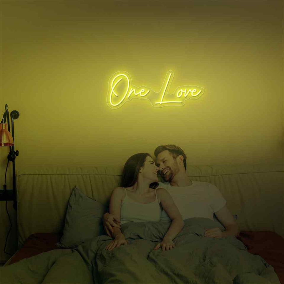 One love neon sign