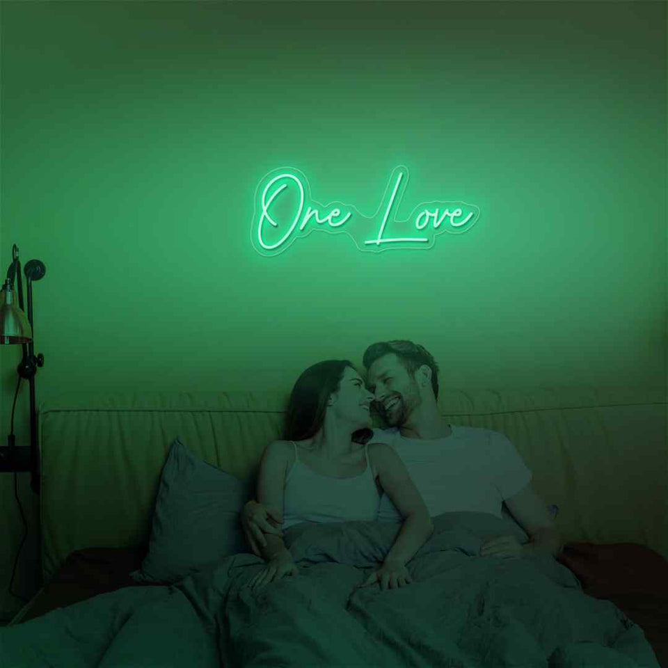 One love neon sign