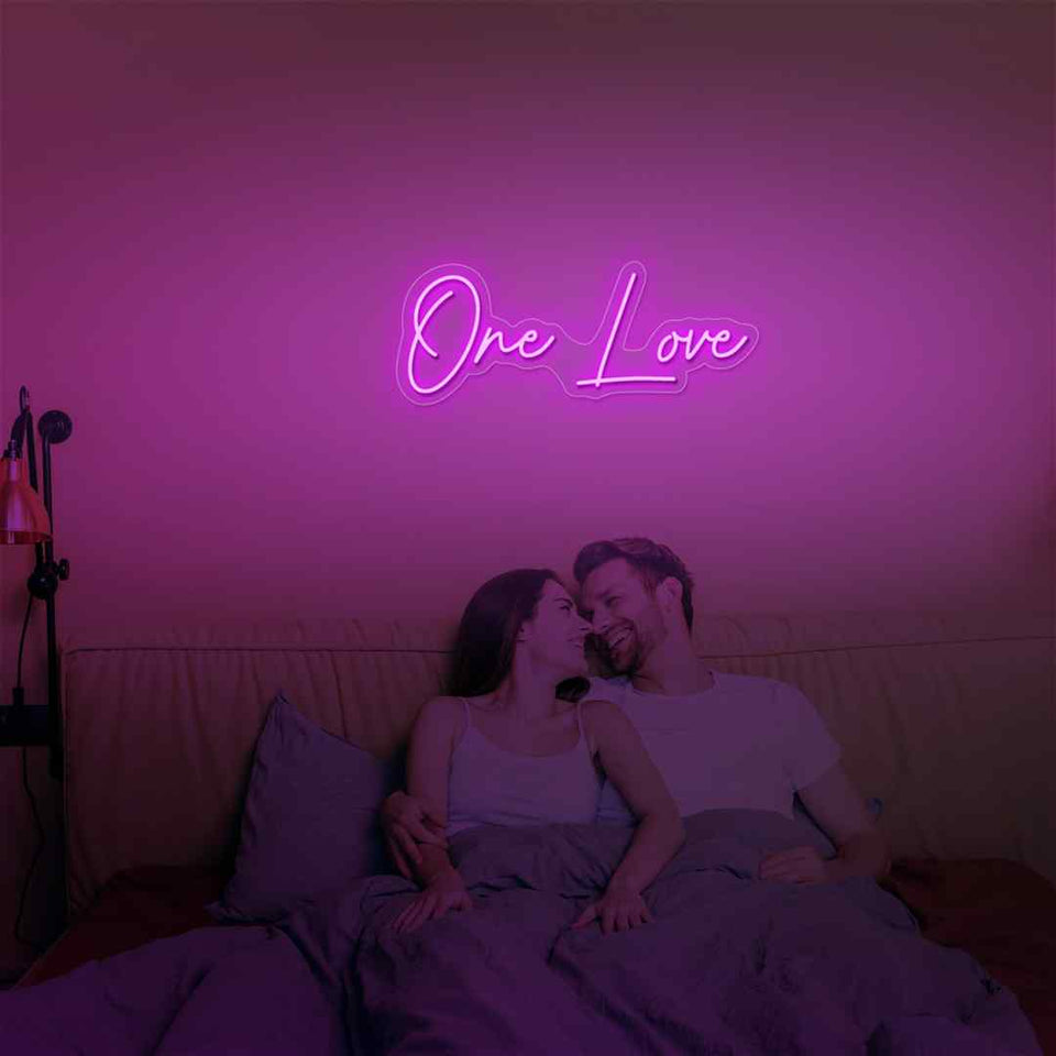 One love neon sign