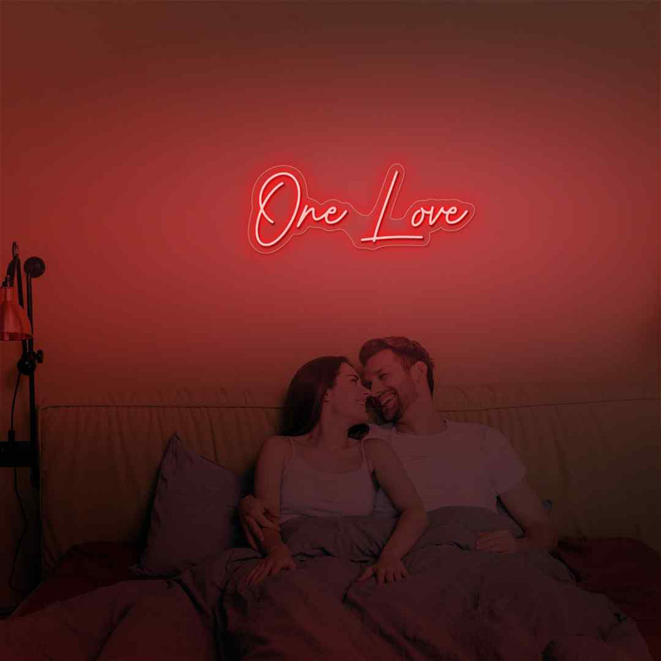 One love neon sign