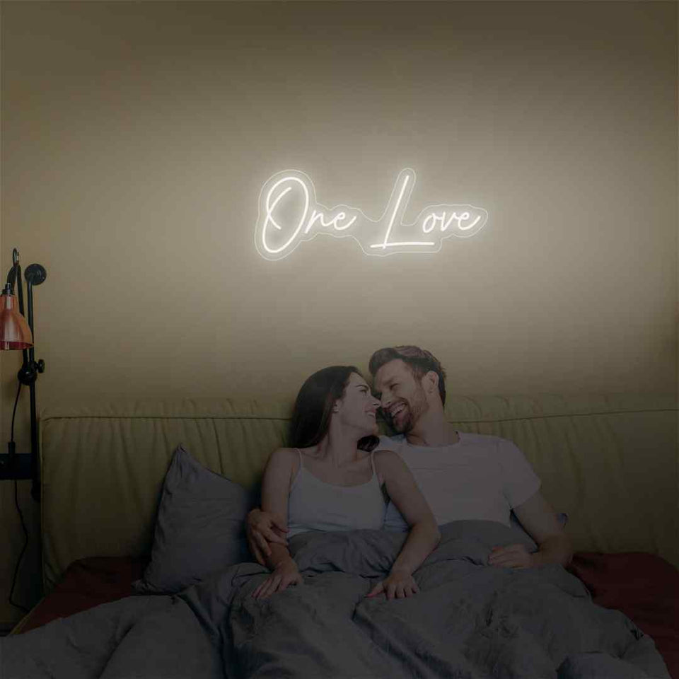 One love neon sign