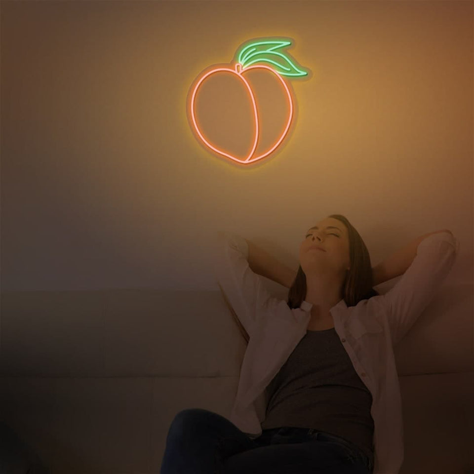 PEACH NEON SIGN