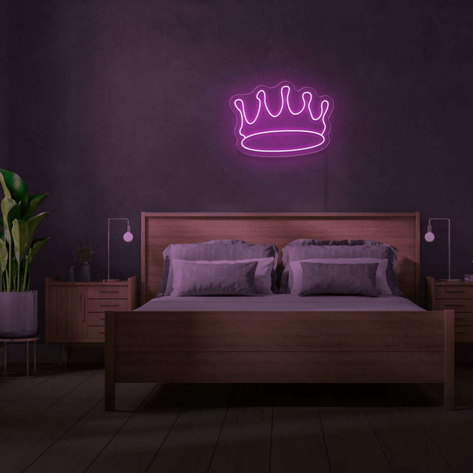 CROWN PINK COLOR LED NEON SIGN