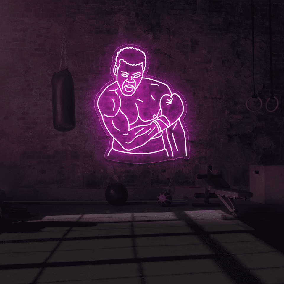 MUHAMMAD ALI PINK COLOR LED NEON SIGN