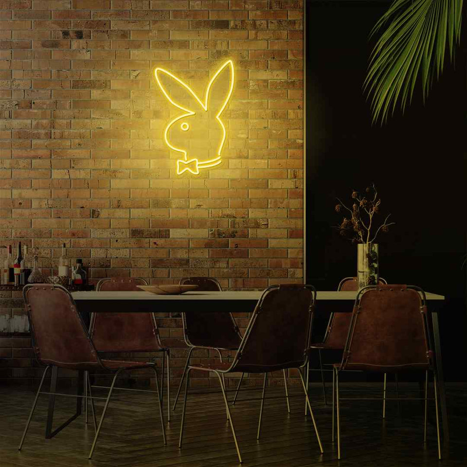 Playboy bunny neon sign