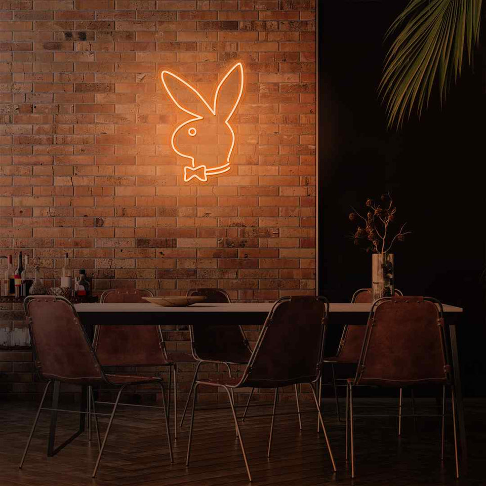 Playboy bunny neon sign