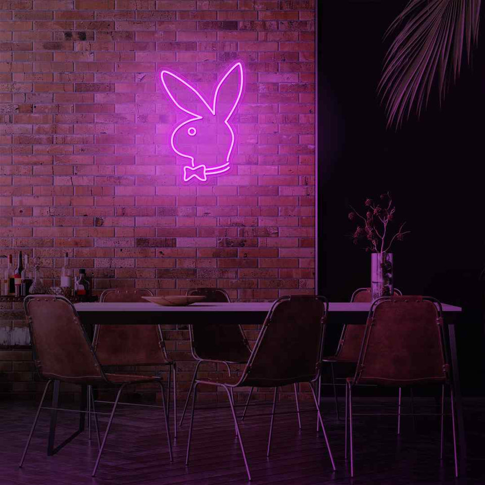 Playboy bunny neon sign