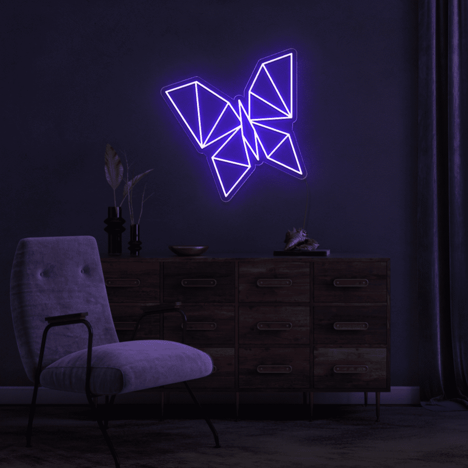 BUTTERFLY PURPLE COLOR LED NEON SIGN