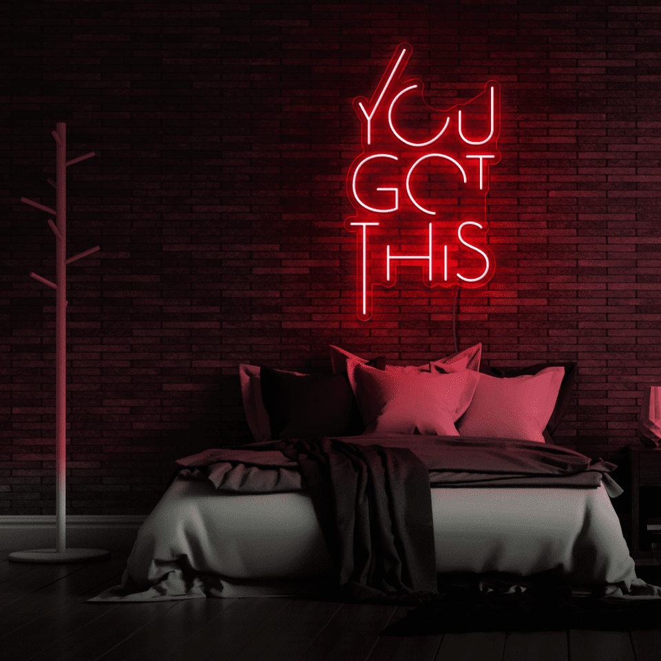 YOU GOT THIS GREEN COLOR LED NEON SIGN