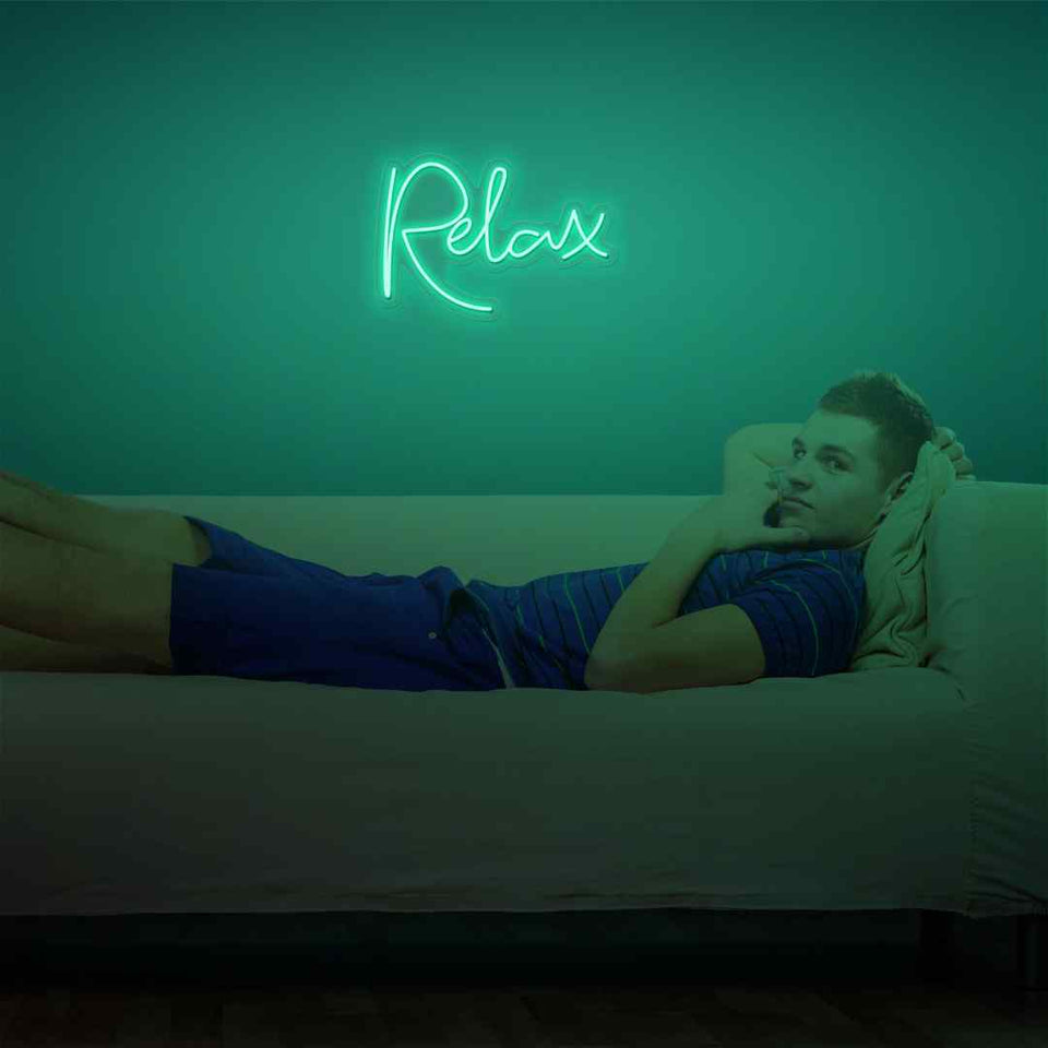 Relax neon sign