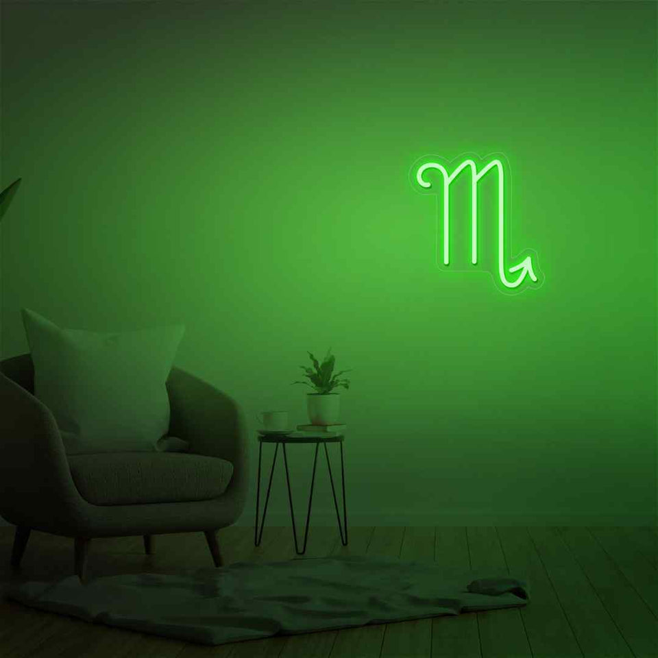Scorpio neon sign