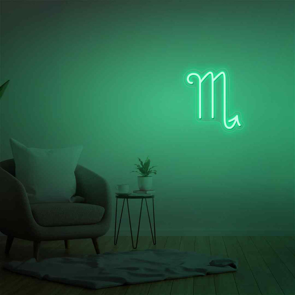 Scorpio neon sign