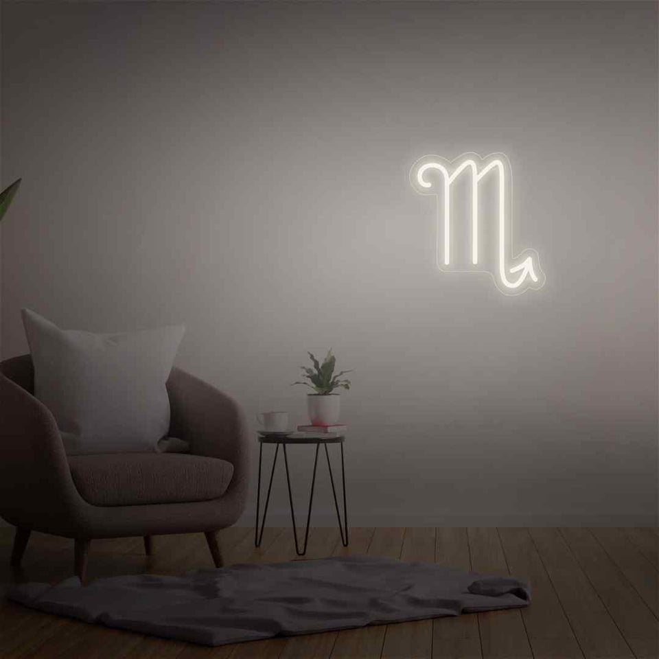 Scorpio neon sign