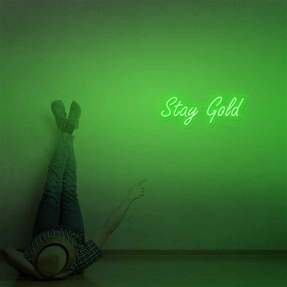 Stay gold neon sign